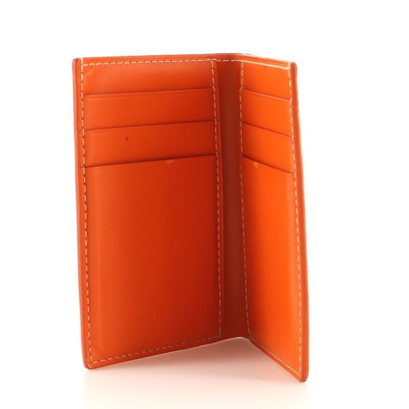 Goyard Orange Coated Canvas Saint Pierre Card Case - Picture 3 of 6